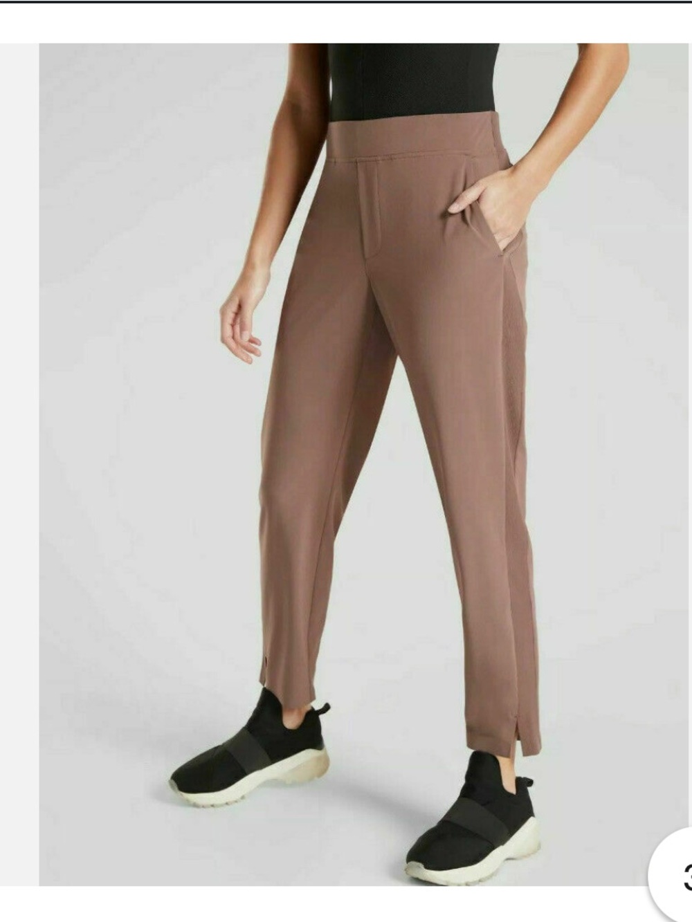 Athleta Brooklyn Ankle Pant in Hearth Rose Taupe